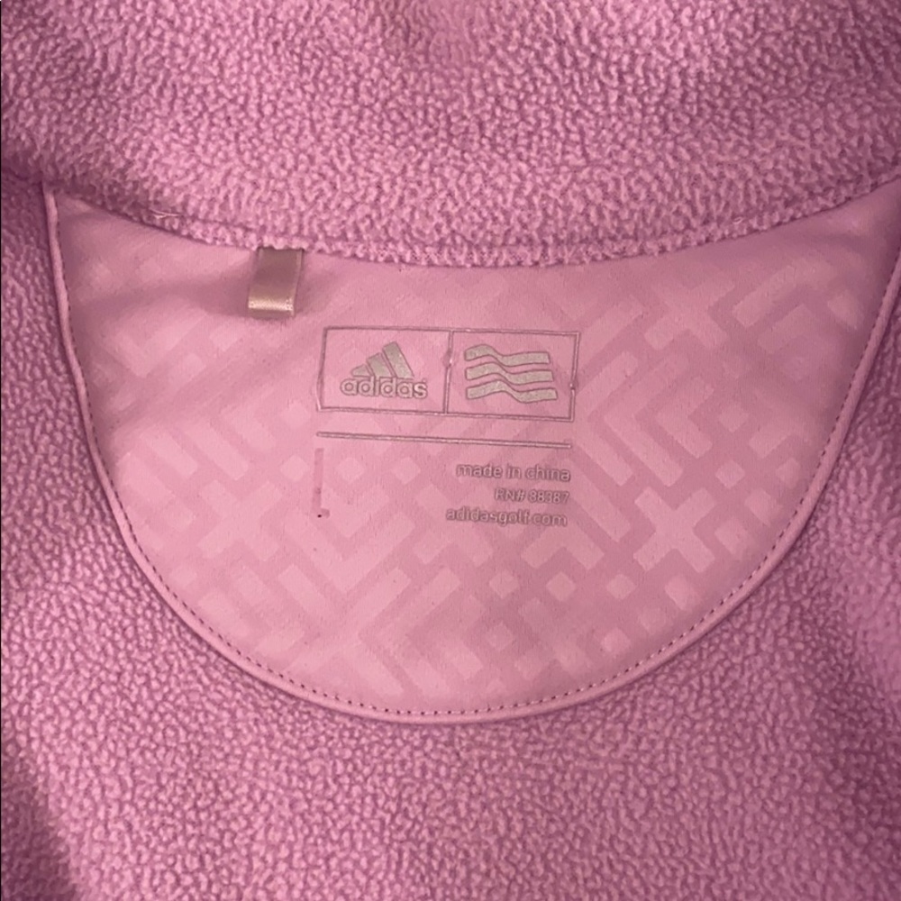 Adidas Geometric Pattern Quarter Zip - image 7